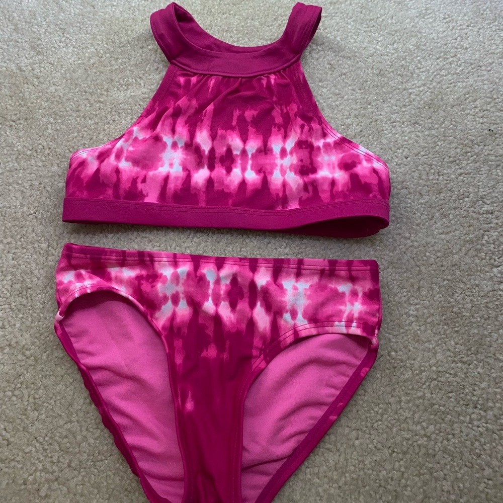 pink tie dye bikini
